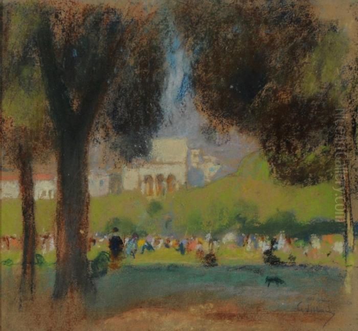 Una Giornata Al Parco Oil Painting by Gennaro Villani
