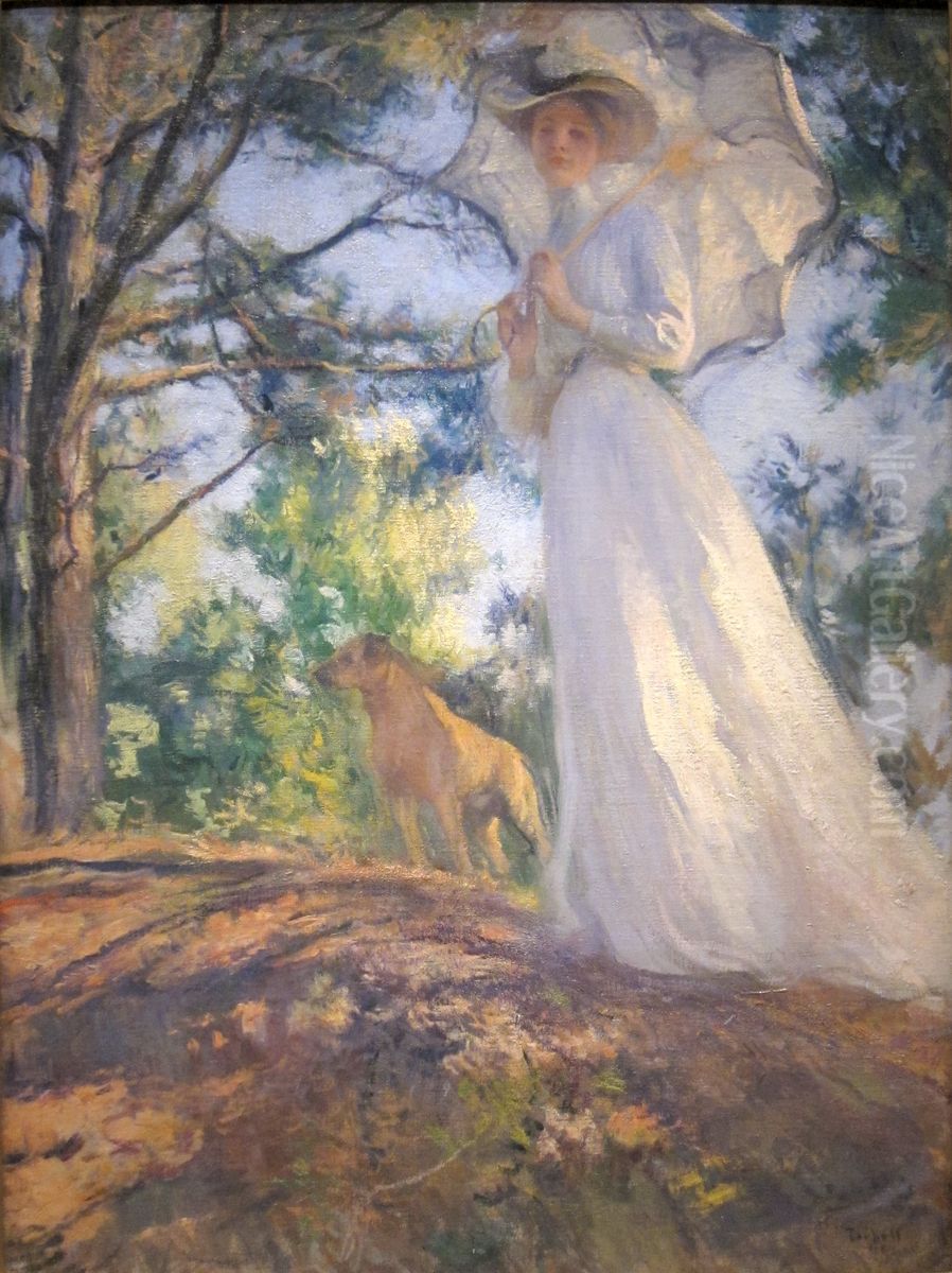 On Bos'n's Hill Oil Painting by Edmund Charles Tarbell