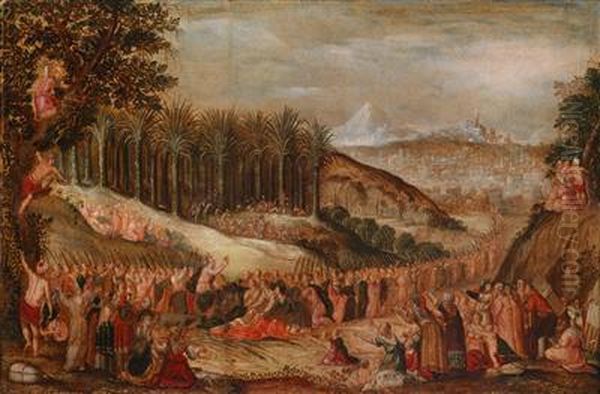 Der Einzug Christi In Jerusalem Oil Painting by David Vinckboons I