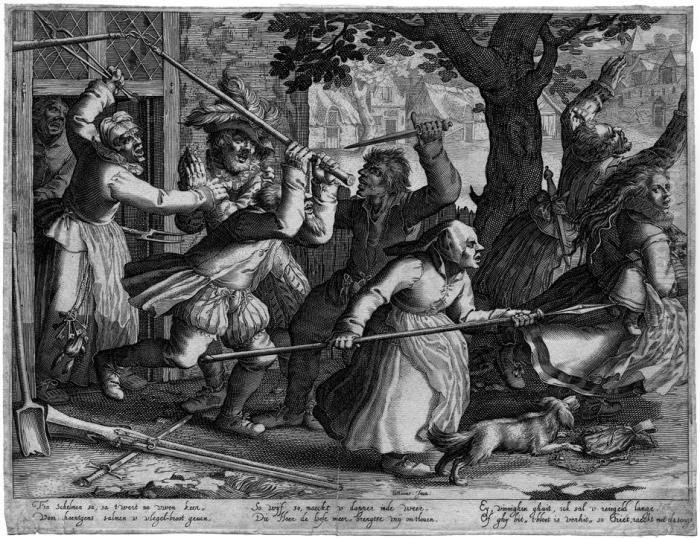 Die Vertreibung Der Soldaten Oil Painting by David Vinckboons I