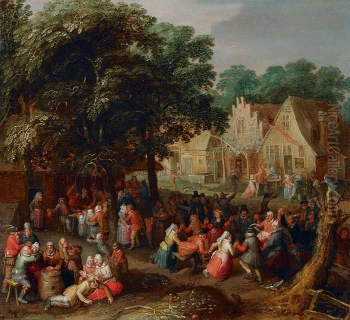 Die Bauernkirmes Oil Painting by David Vinckboons I