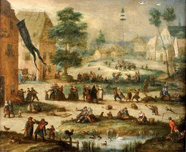Kermesse Villageoise. Oil Painting by David Vinckboons I