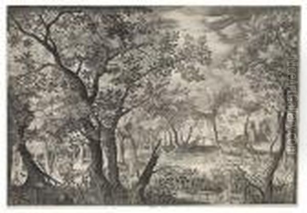 Party In The Woods Oil Painting by David Vinckboons I