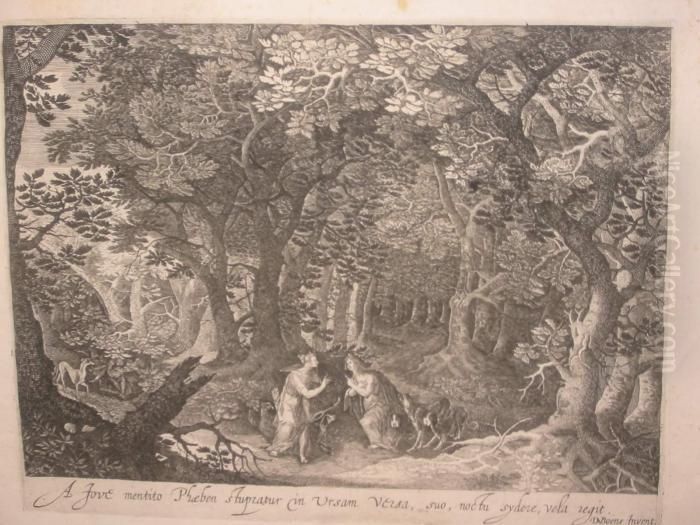 Jupiter And Calisto Oil Painting by David Vinckboons I