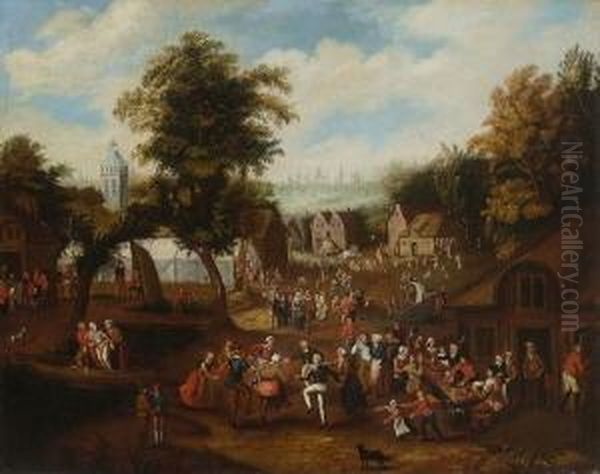 Dorfkirmes. Oil Painting by David Vinckboons I