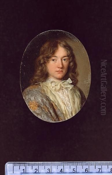 Portrait Of A Gentleman, 
Small-bust-length, In A Gold And Silver Robe With Naples-yellow Lining Oil Painting by Jacob Ferdinand Voet