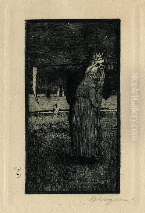 Tod Und Alte Oil Painting by Heinrich Vogeler