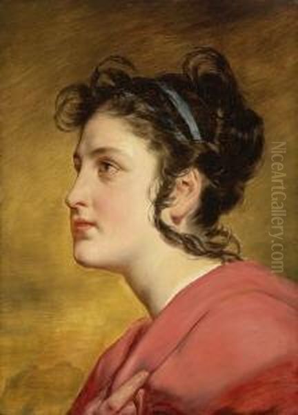 Bildnis Eines Jungen
 Madchens Oil Painting by Friedrich Ritter von Amerling