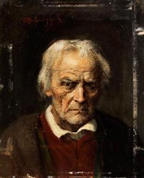Portrait Oil Painting by Franz Von Defregger