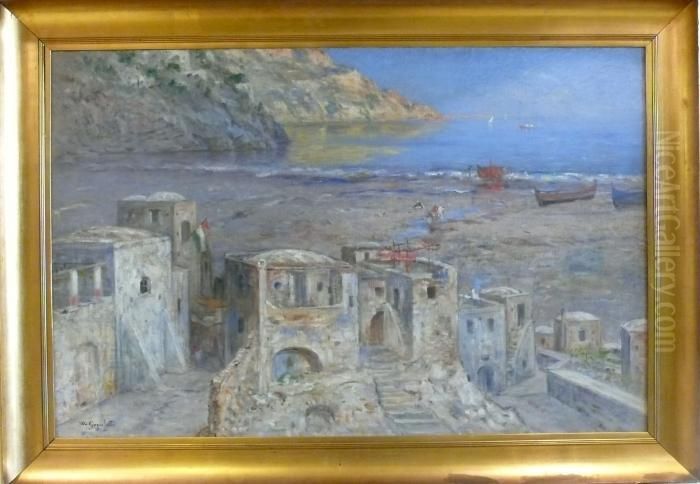 Landskap. Oil Painting by Wilhelm von Gegerfelt