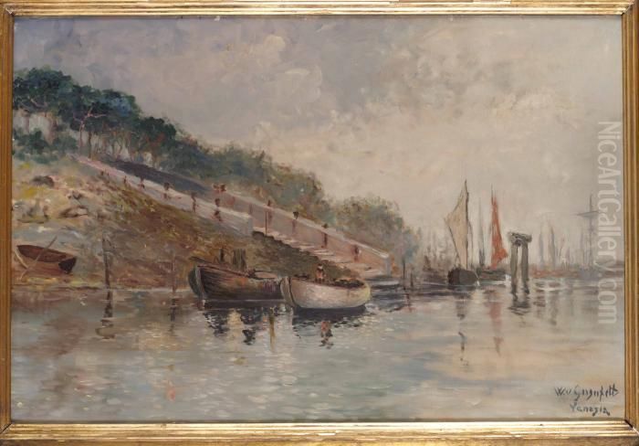 Kaj I Venedig Oil Painting by Wilhelm von Gegerfelt