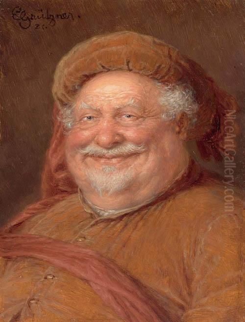 Fallstaff. Oil Painting by Eduard Von Grutzner