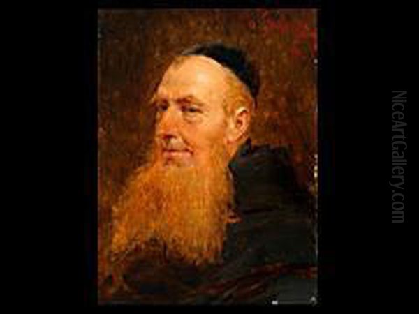 Der Bartige Monch Oil Painting by Eduard Von Grutzner