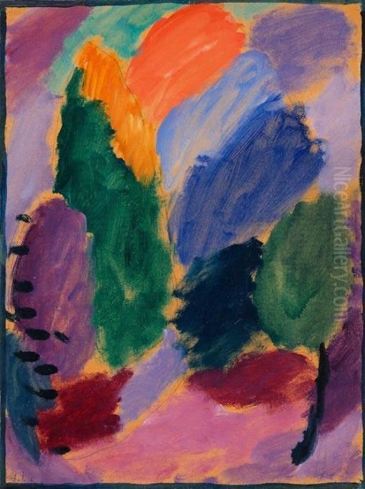 Variation Oil Painting by Alexei Jawlensky