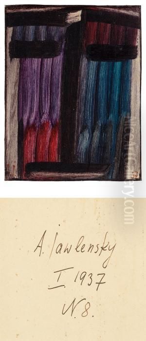 Grosse Meditation Oil Painting by Alexei Jawlensky