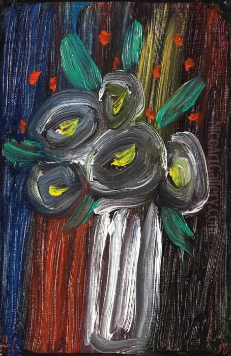 Stilleben: Grauer Klang Oil Painting by Alexei Jawlensky