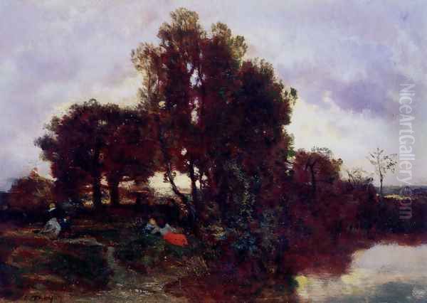 On The Farm Oil Painting by Constant Troyon