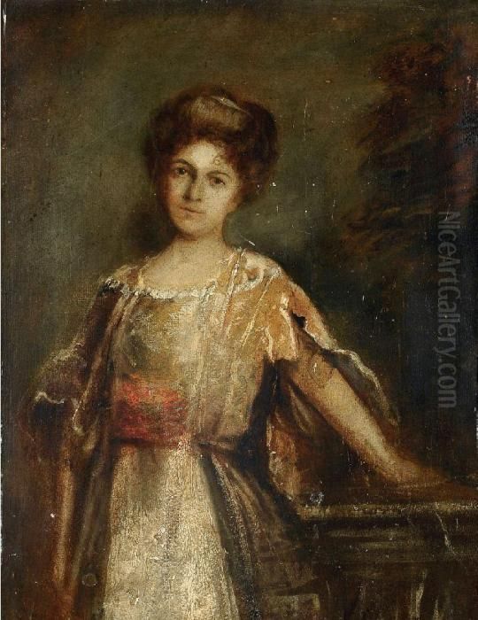 Ritratto Di Signora Oil Painting by Lenbach Franz Von