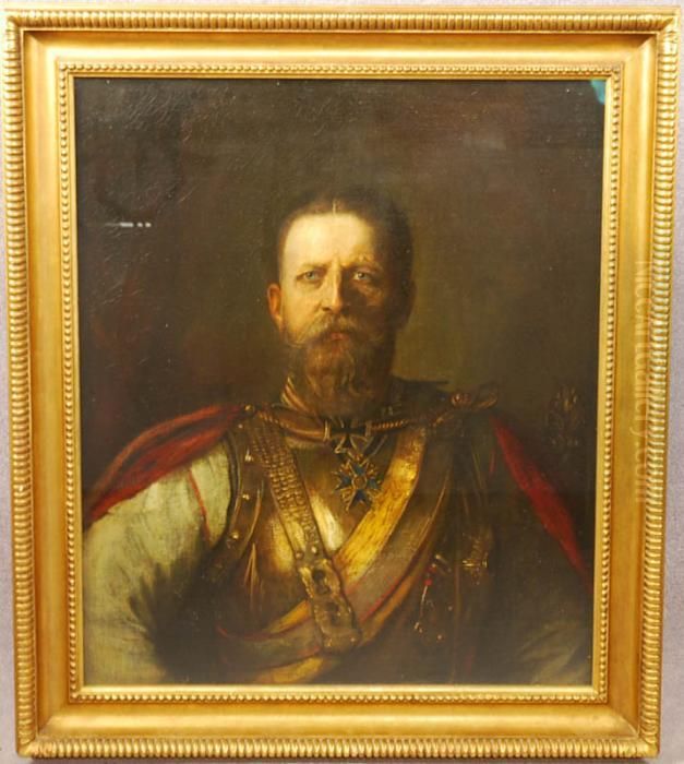 Portrait Frederick Iii Of Prussia Oil Painting by Lenbach Franz Von