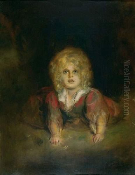 Marion Lenbach. Oil Painting by Lenbach Franz Von