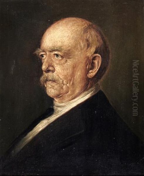 Portrat Des Fursten Von Bismarck Oil Painting by Lenbach Franz Von