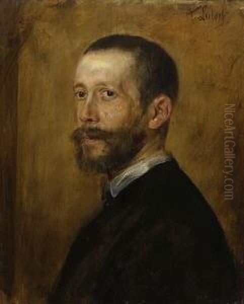Herrenportrat Oil Painting by Lenbach Franz Von