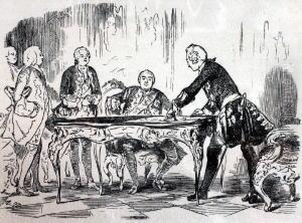 Untitled Oil Painting by Adolph von Menzel