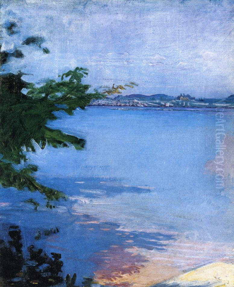 Dublin Pond, New Hampshire Oil Painting by Abbott Handerson Thayer
