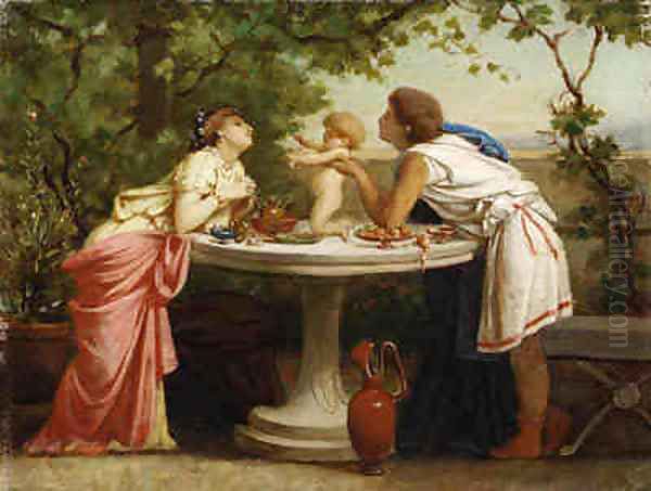 The Loved One Oil Painting by Toulmouche Auguste