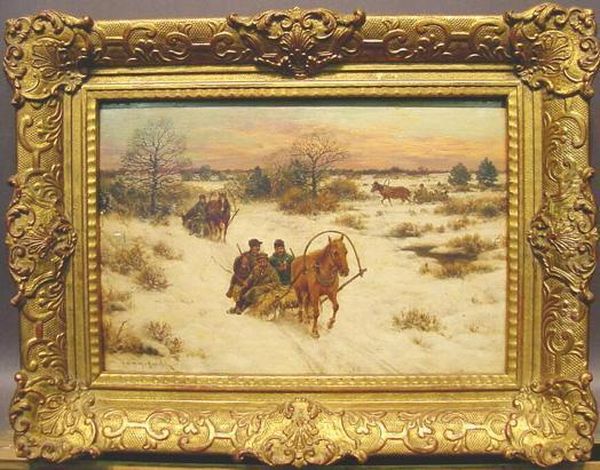 After The Hunt
Bears Signature Oil Painting by Alfred Wierusz-Kowalski