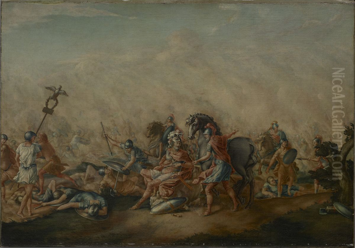 The Death of paulus Aemilius at the Battle of Cannae Oil Painting by John Trumbull