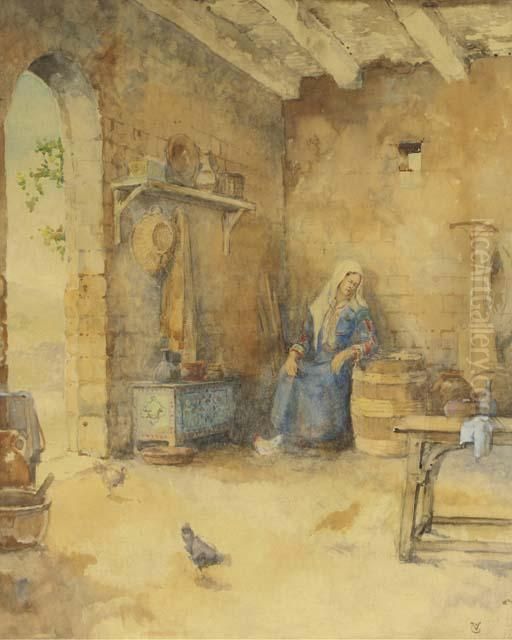 The Humble Interior Oil Painting by Cornelis Vreedenburgh