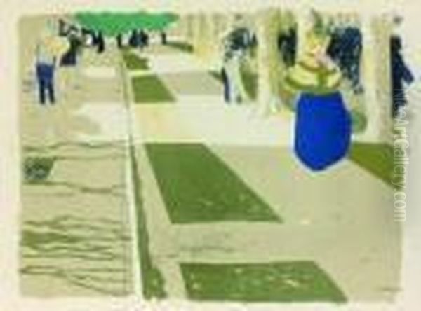 L'avenue Oil Painting by Jean-Edouard Vuillard