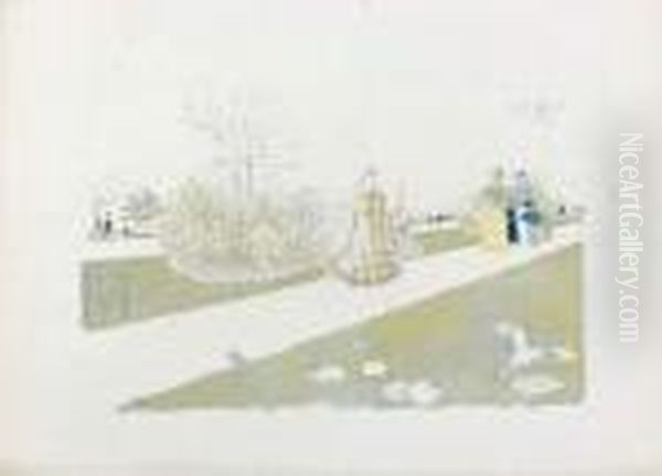 Le Jardin Des Tuileries Oil Painting by Jean-Edouard Vuillard