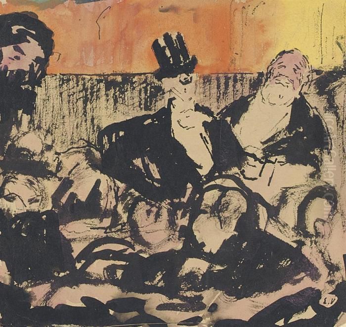 Chez Maxime Oil Painting by Jean-Edouard Vuillard