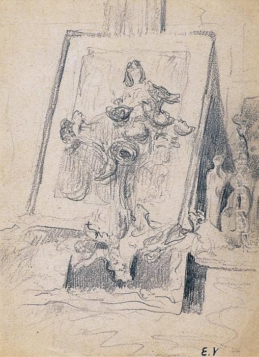 Nature Morte Au Tableau Oil Painting by Jean-Edouard Vuillard