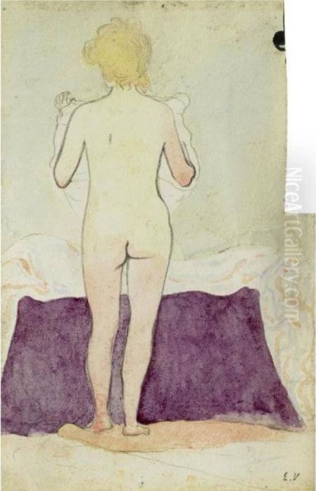 Nu De Dos Oil Painting by Jean-Edouard Vuillard