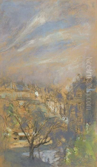 Lumiere Du Matin, Place Vintimille Oil Painting by Jean-Edouard Vuillard