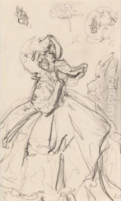 Etude Pour La Comedie Classique Oil Painting by Jean-Edouard Vuillard