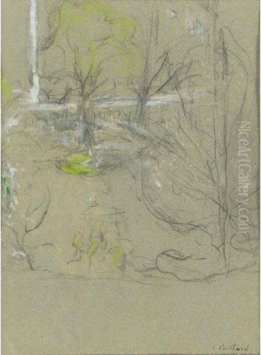 Etude Pour Un Paysage Oil Painting by Jean-Edouard Vuillard