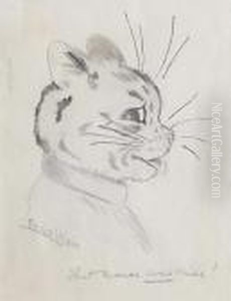 The Mouse Was Nice! Oil Painting by Louis Wain