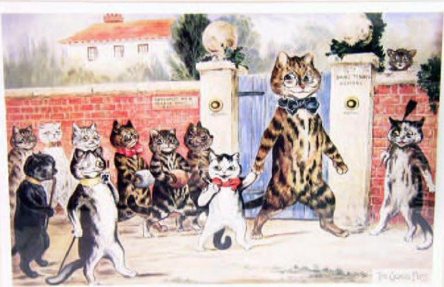 The Good Puss Oil Painting by Louis Wain