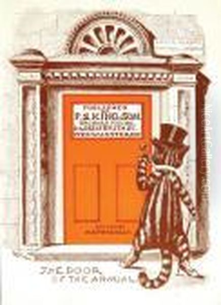 Annual Oil Painting by Louis Wain