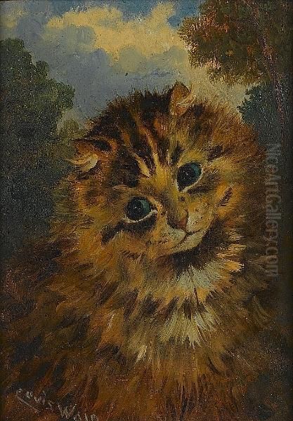 You Flatter Me! Oil Painting by Louis Wain