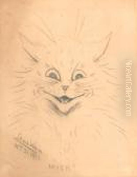 Mick! Oil Painting by Louis Wain