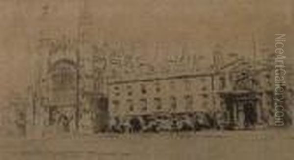 Kings College, 
Cambridge Oil Painting by William Walcot