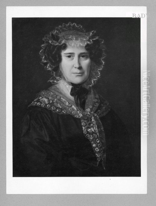 Portrait Of A Lady Oil Painting by Ferdinand Georg Waldmuller