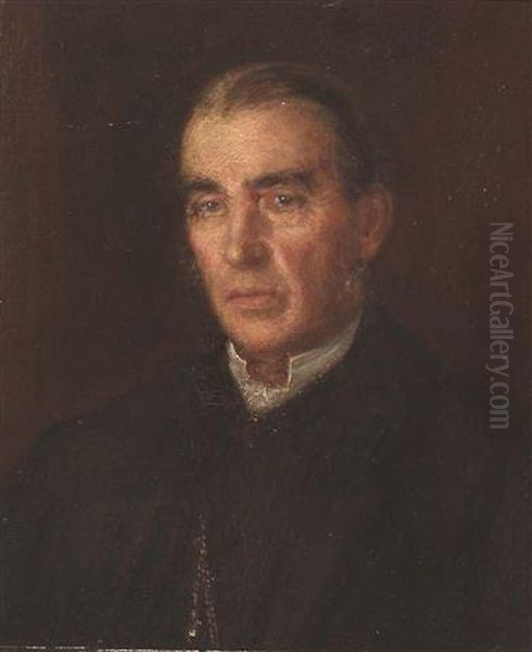Portrait Of The Honourable Reverend George Wingfield Bourke Oil Painting by Ethel, Dame Walker