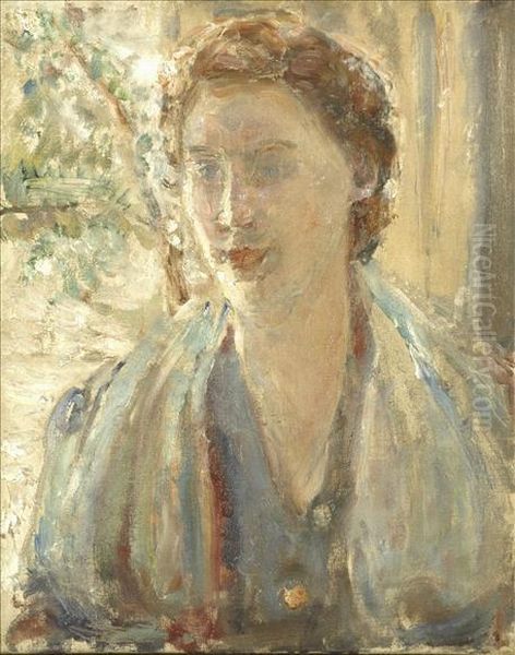Portrait Of A Woman Oil Painting by Ethel, Dame Walker