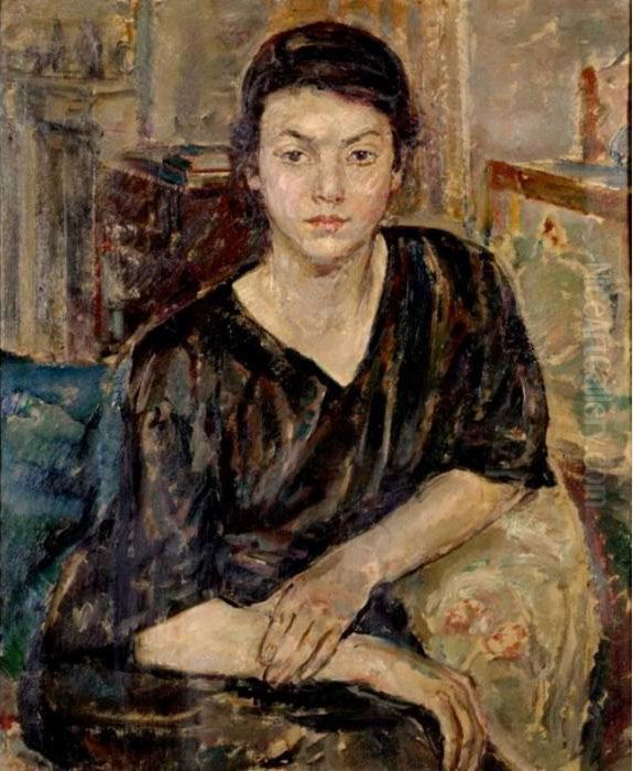 Portrait Of A Young Girl Oil Painting by Ethel, Dame Walker